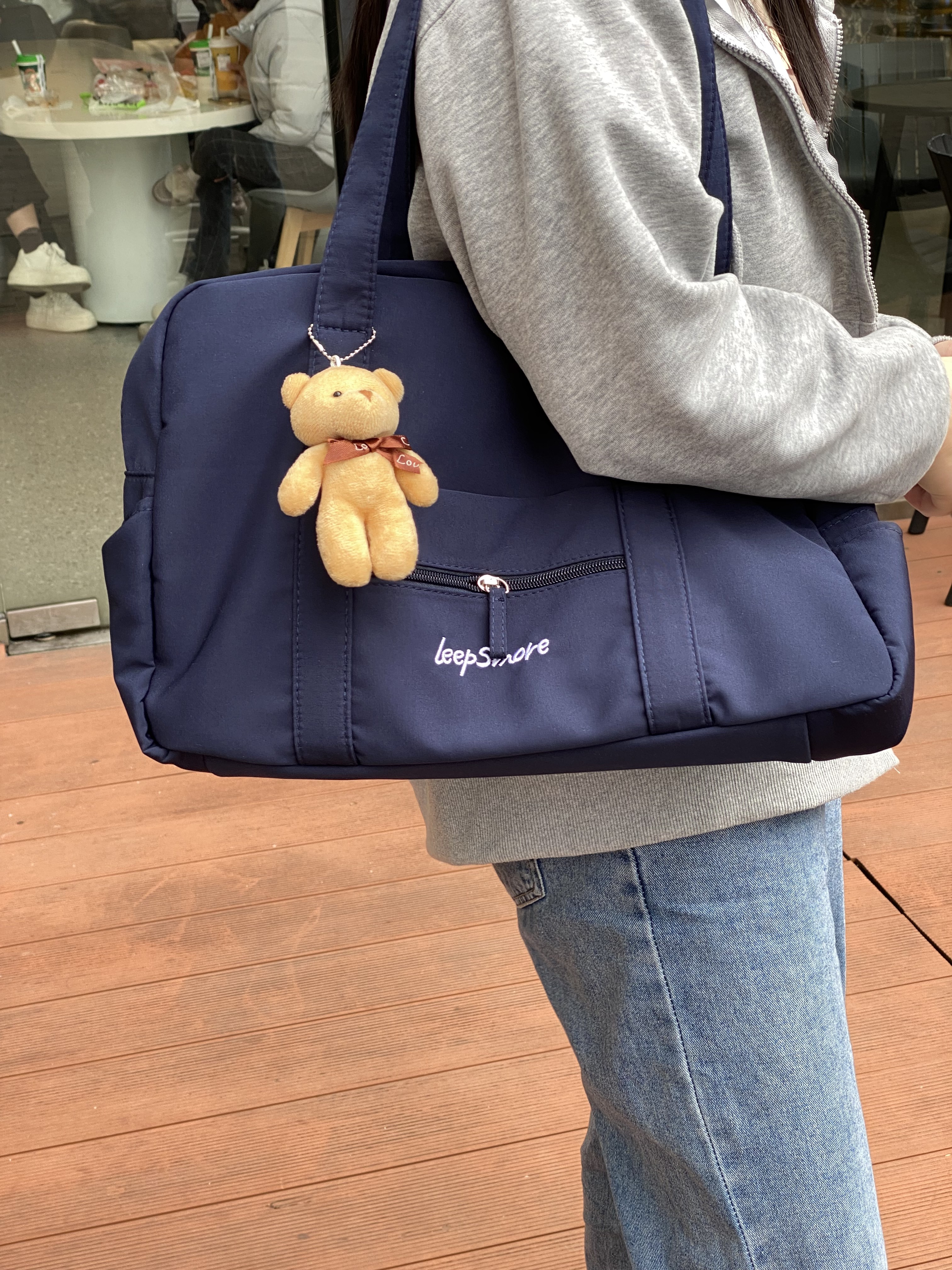 ボストンバッグ くまモチーフ 軽量旅行ボストン