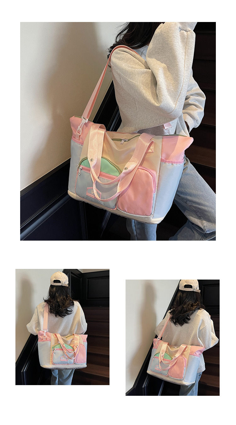 ボストンバッグ 多機能ポケット付き快適旅行バッグ 2色展開