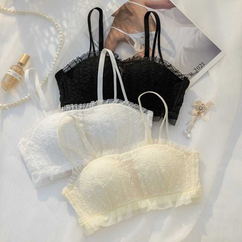 中学生ブラ 優美レースふんわりブラ