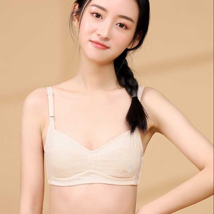 中学生ブラ 中学生ブラ 優しさ包む ストライプワイヤーブラ