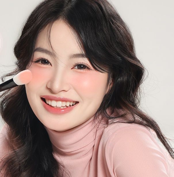 メイクブラシ チーク ふわもち頬彩ブラシ
