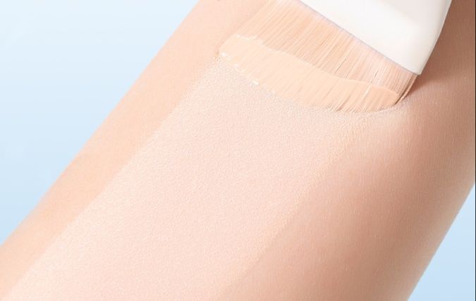 メイクブラシ ファンデーション 斜め切り極細メイクブラシ