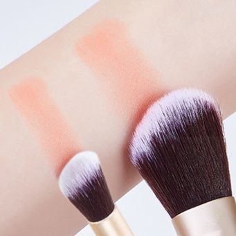 メイクブラシ 斜めカット 二本組化粧筆
