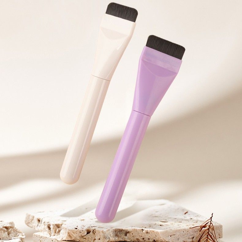 メイクブラシ プロ仕様平筆型ファンデーション専用ブラシ