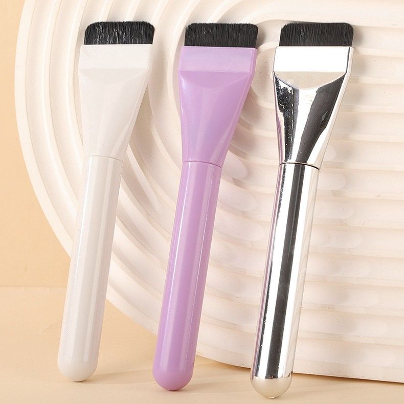メイクブラシ プロ仕様平筆型ファンデーション専用ブラシ