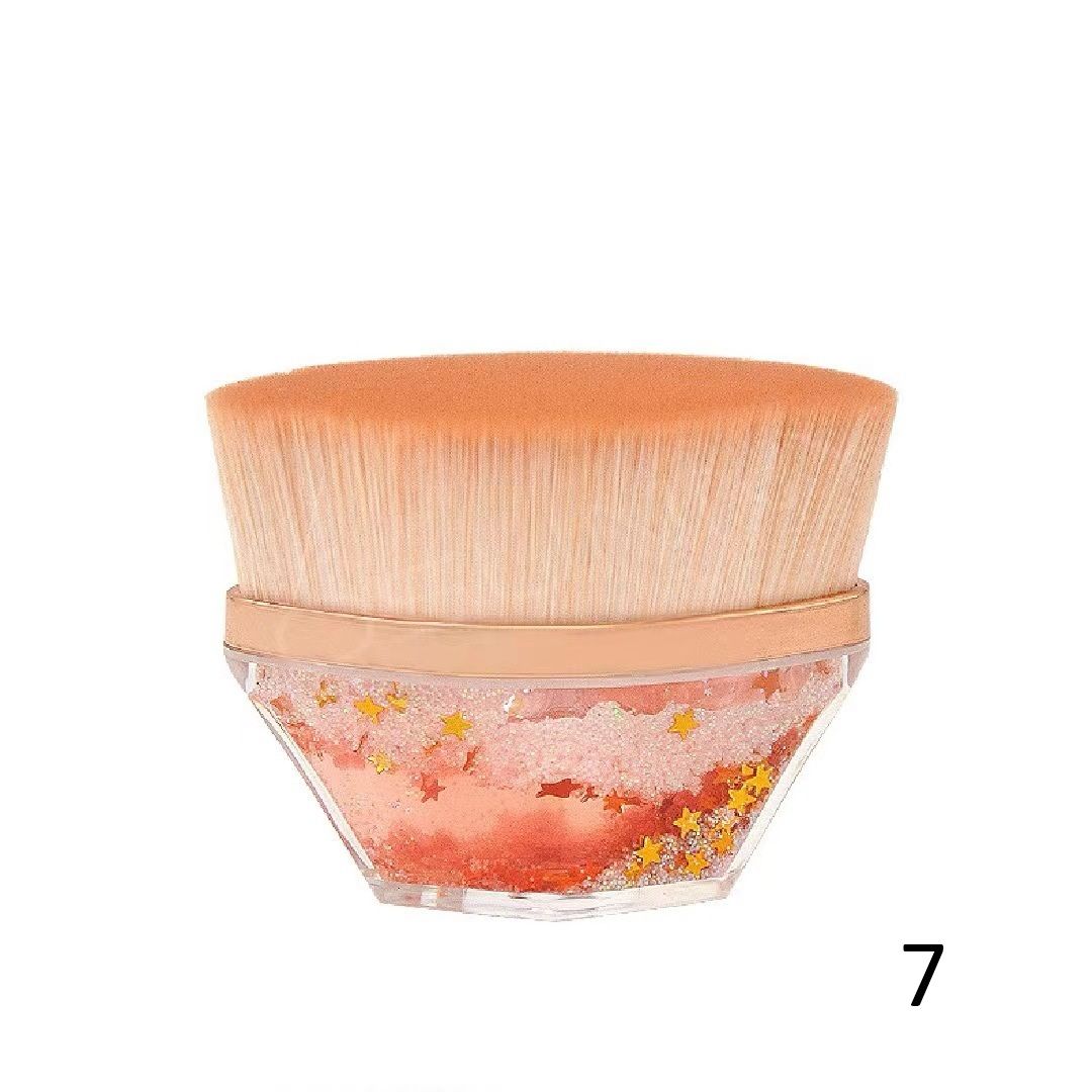 メイクブラシ 多面体型プロ仕様ファンデーション専用ブラシ