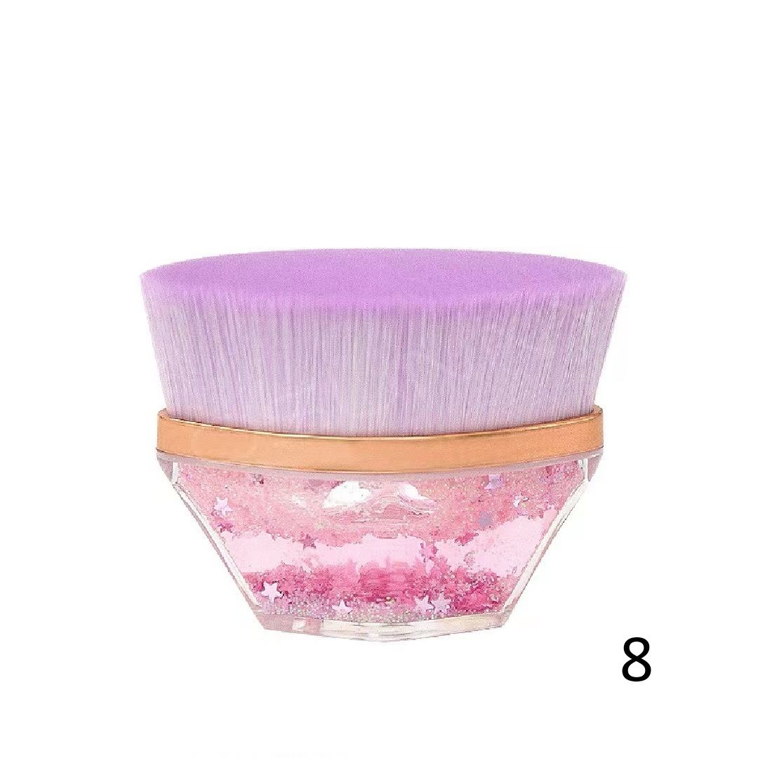 メイクブラシ 多面体型プロ仕様ファンデーション専用ブラシ