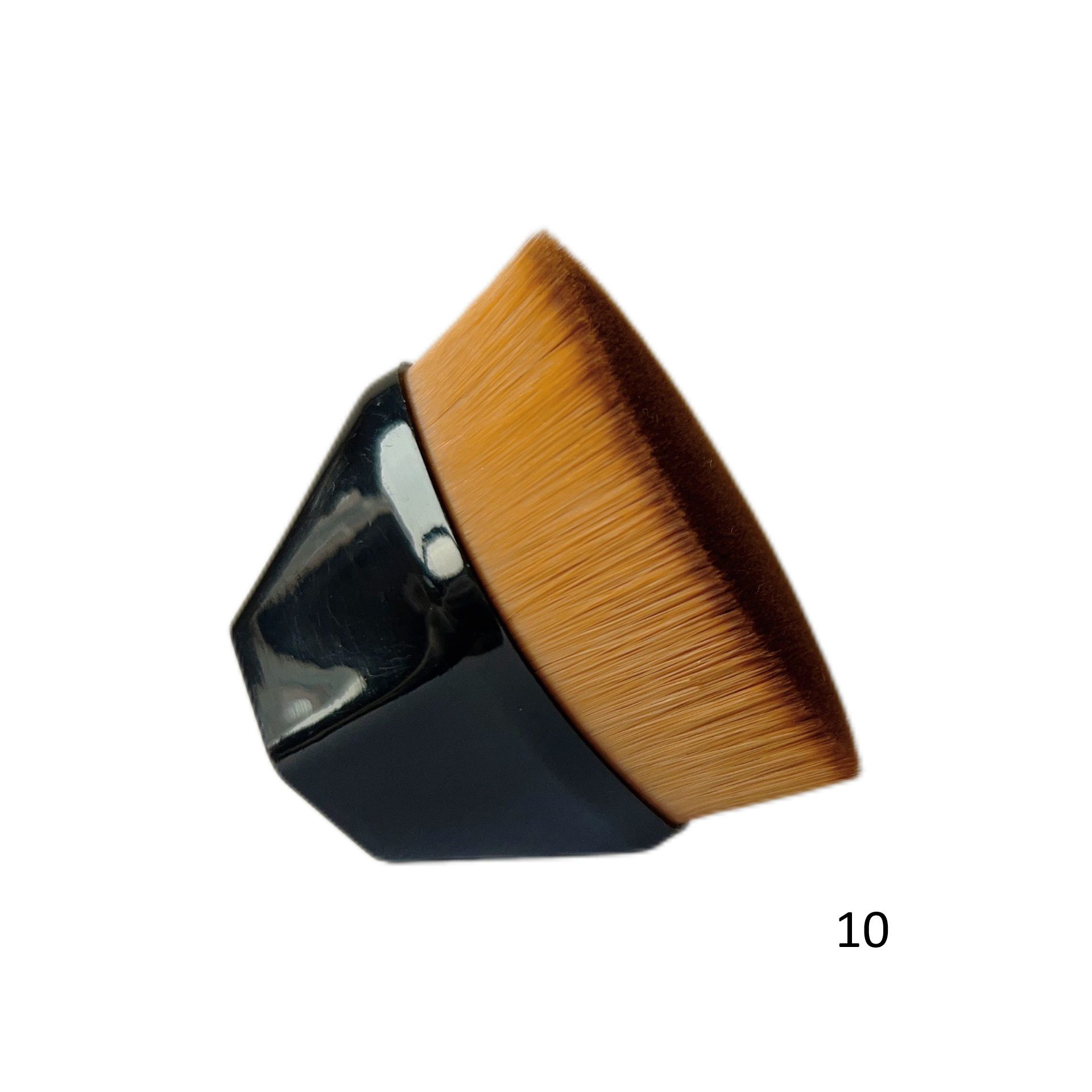 メイクブラシ 多面体型プロ仕様ファンデーション専用ブラシ