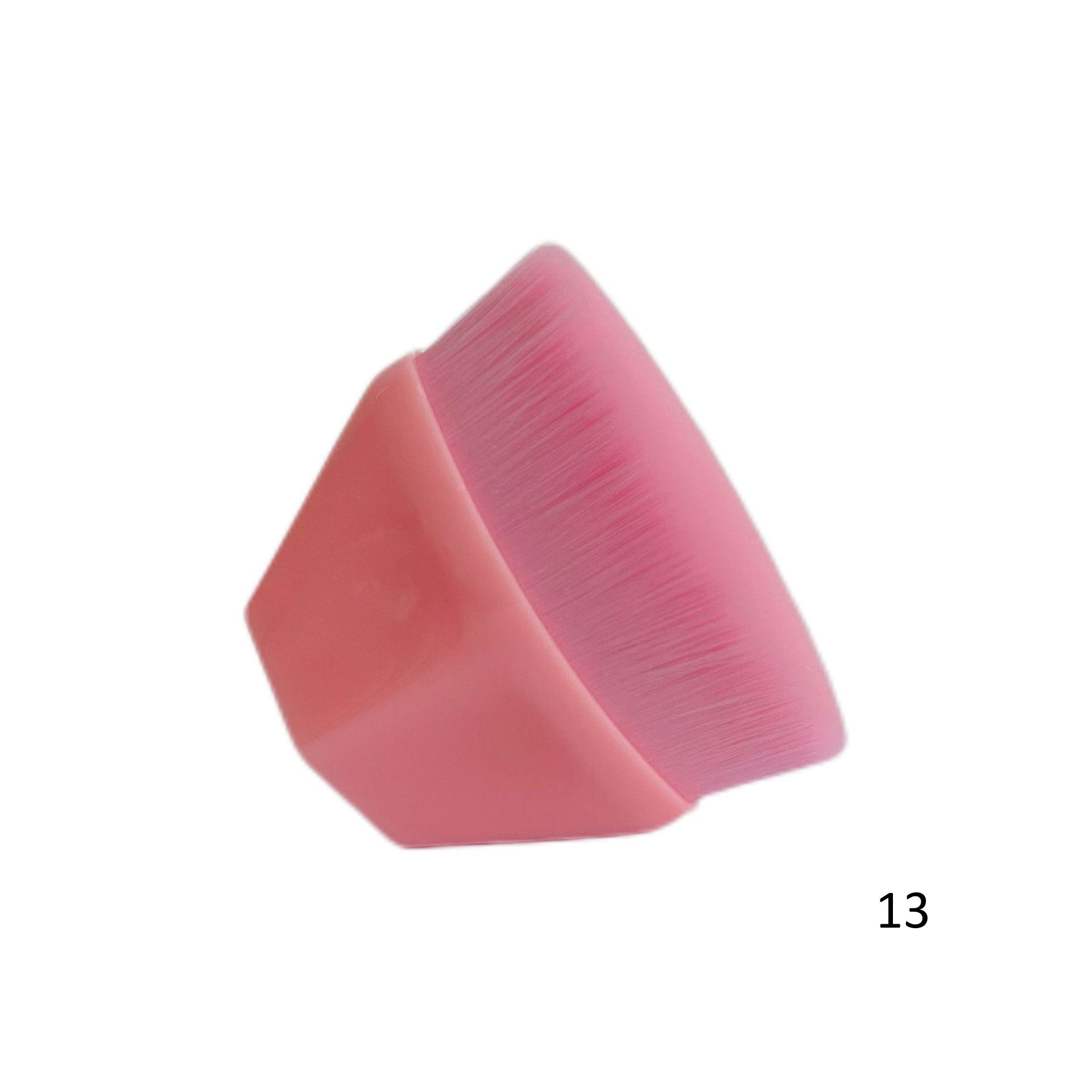 メイクブラシ 多面体型プロ仕様ファンデーション専用ブラシ