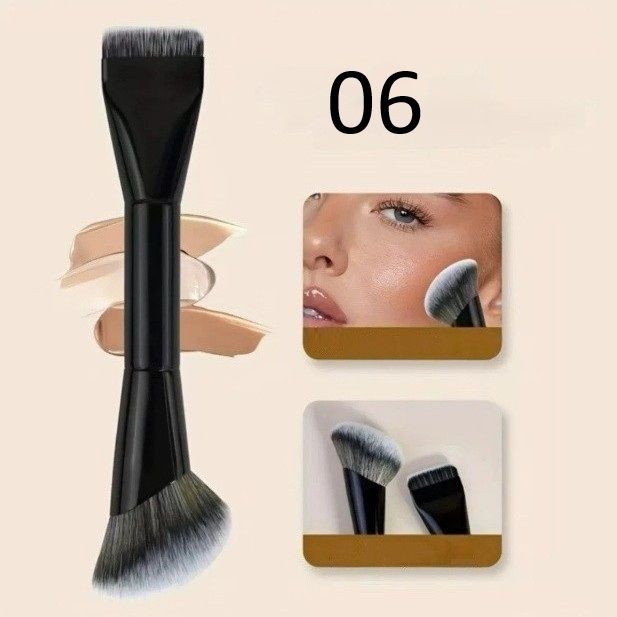 メイクブラシ プロ仕様筆型ファンデーションブラシ