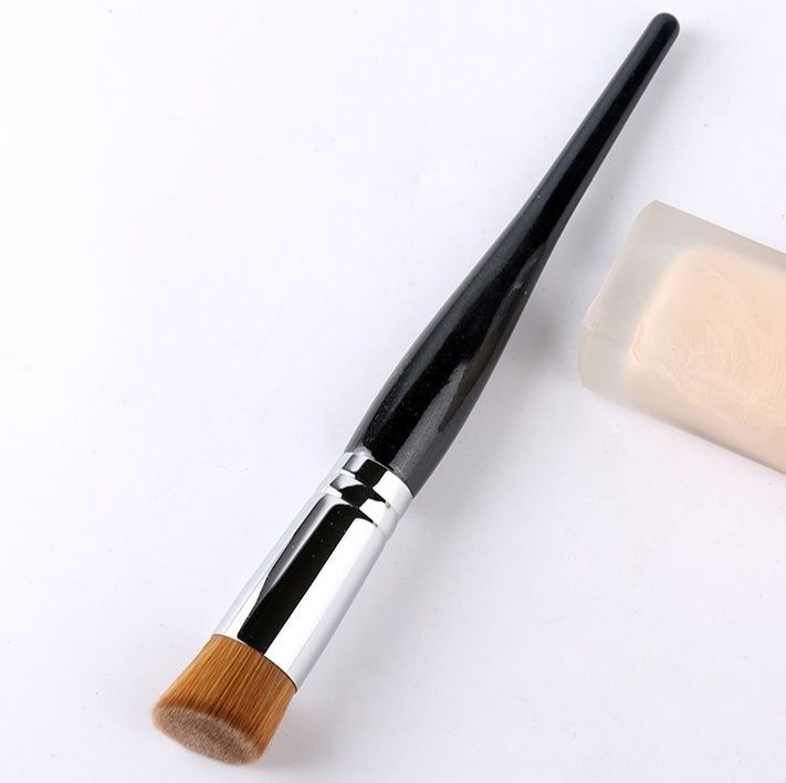 メイクブラシ プロ仕様平筆ファンデーション専用ブラシ