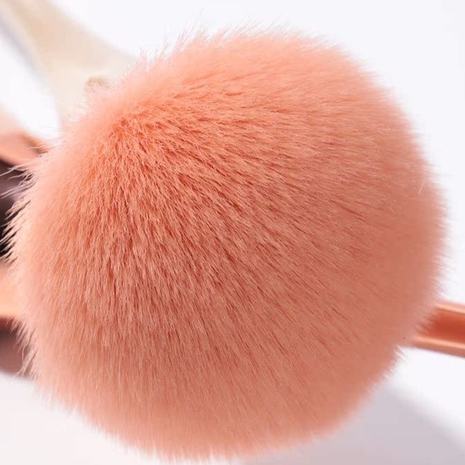 メイクブラシ プレミアム光沢柄メイクブラシファンデーション用