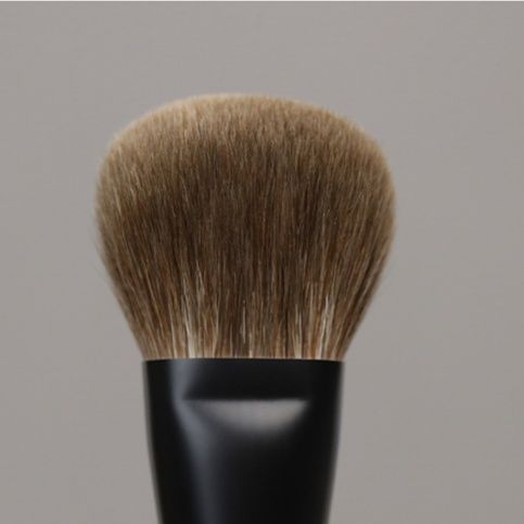 メイクブラシ 高密度天然毛ファンデーション用丸型ブラシ