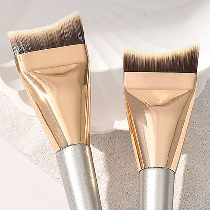 メイクブラシ プロ仕様平型コンシーラー専用ブラシ