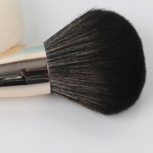 メイクブラシ 天然毛とふわふわ毛の贅沢チークブラシセット