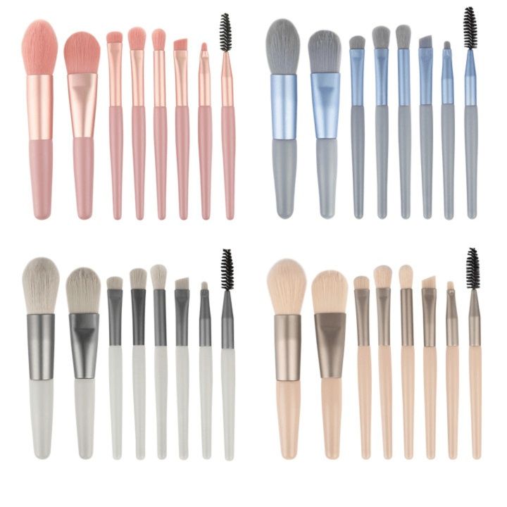 メイクブラシ プロ仕様多機能メイクブラシ八本セット