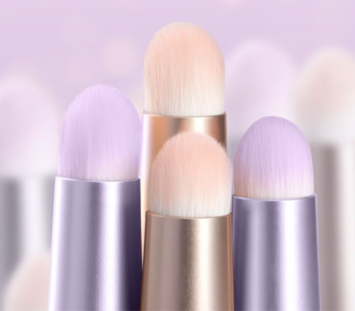 メイクブラシ 抗菌繊維毛使用の高密度リップメイクブラシ