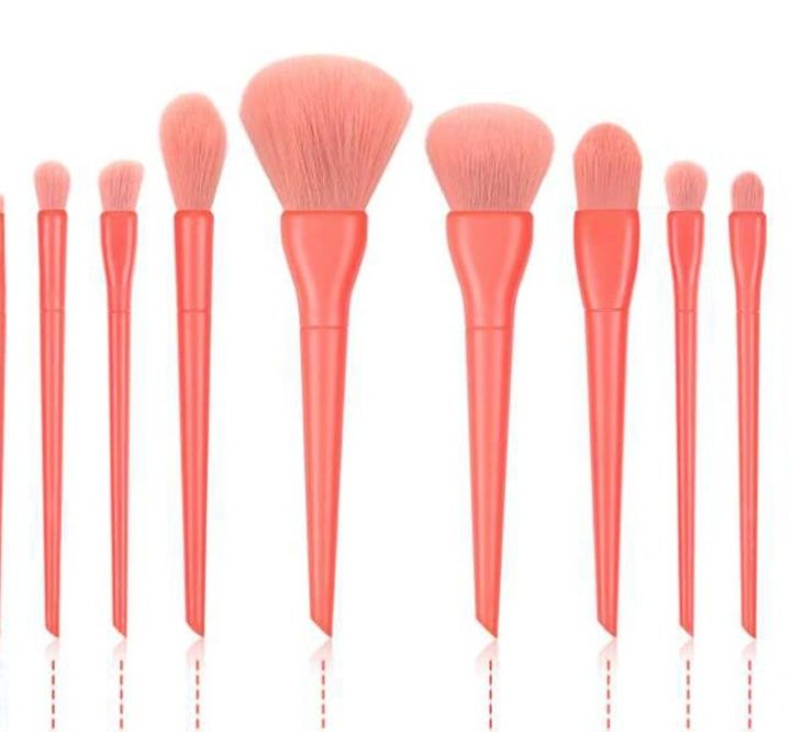 メイクブラシ 持ち運び便利な専用ケース付きメイクブラシセット