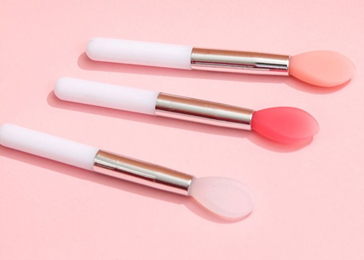 メイクブラシ 多機能シリコンリップブラシ三本セット