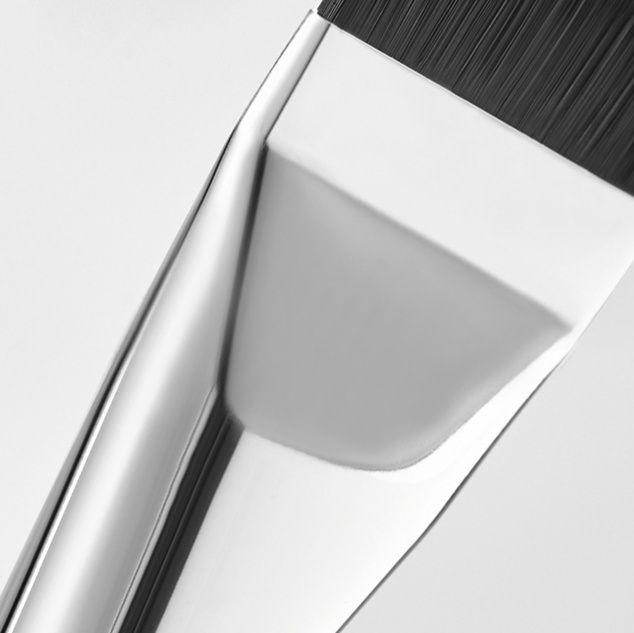 メイクブラシ プロ仕様平筆型ファンデーションブラシ