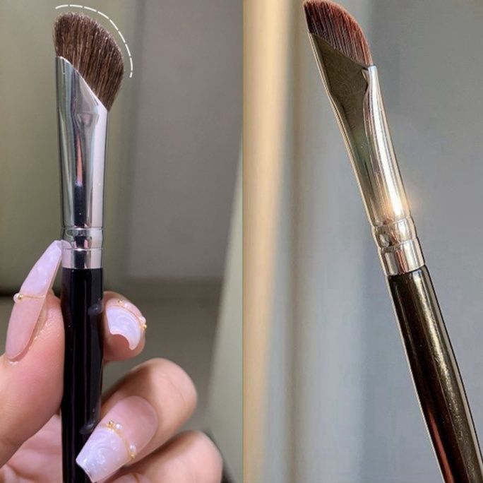 メイクブラシ 斜めカット鼻筋専用ファンデーションブラシ