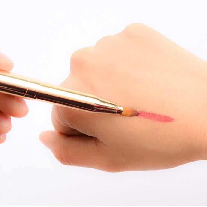 メイクブラシ プロ仕様携帯用リップメイクブラシ