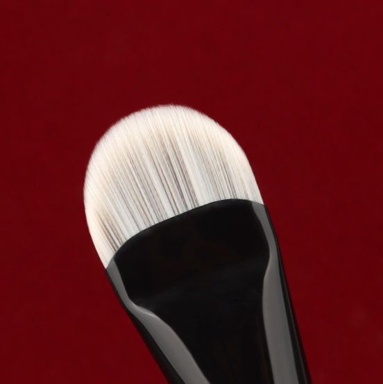 メイクブラシ プロ仕上げ扁平ファンデーションブラシ