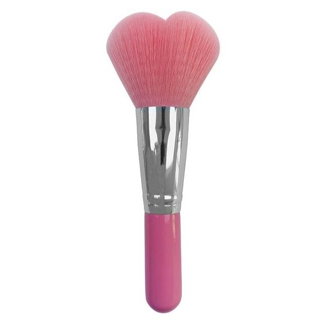 メイクブラシ ハート型ふんわりチークブラシ