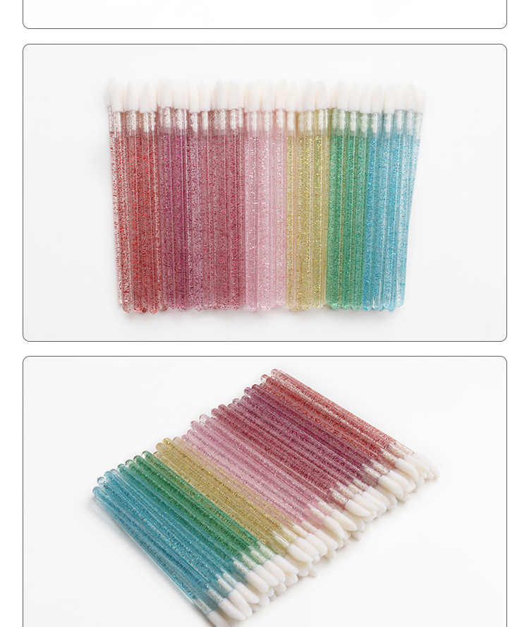 メイクブラシ きらめきグリッター入りリップブラシ