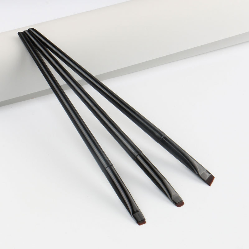 メイクブラシ プロ仕様平筆アイシャドウブラシ三本組