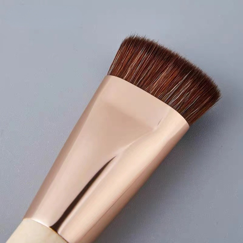 メイクブラシ 平頭型人造繊維チークブラシ