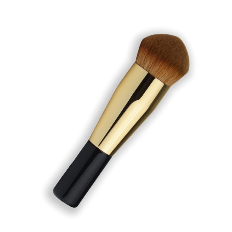 メイクブラシ 高級感溢れる丸型チークブラシ