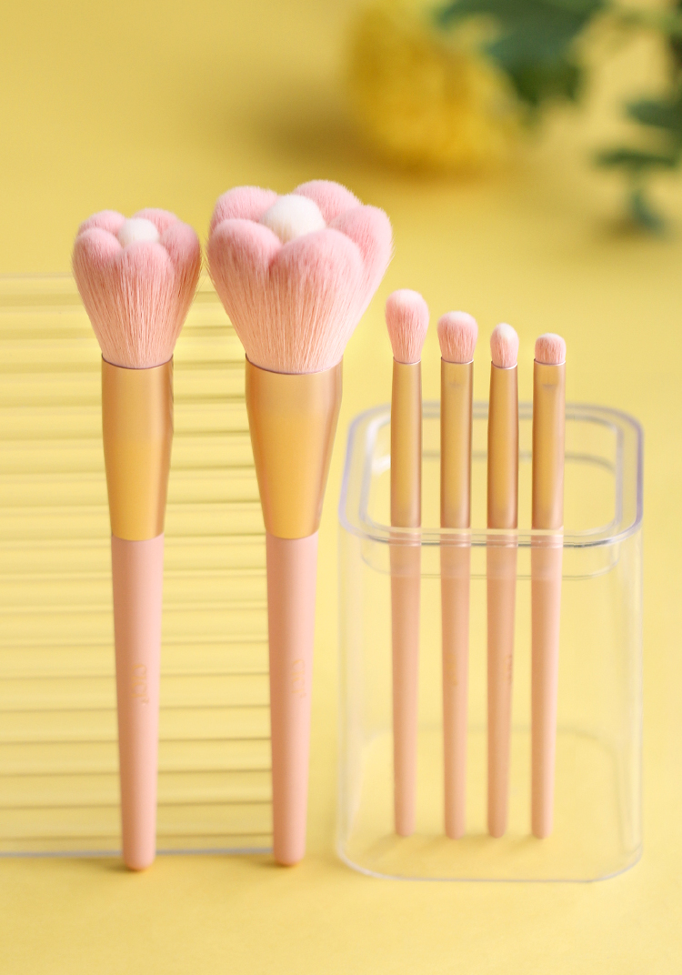 メイクブラシ セット 花咲くメイクブラシ六本セット