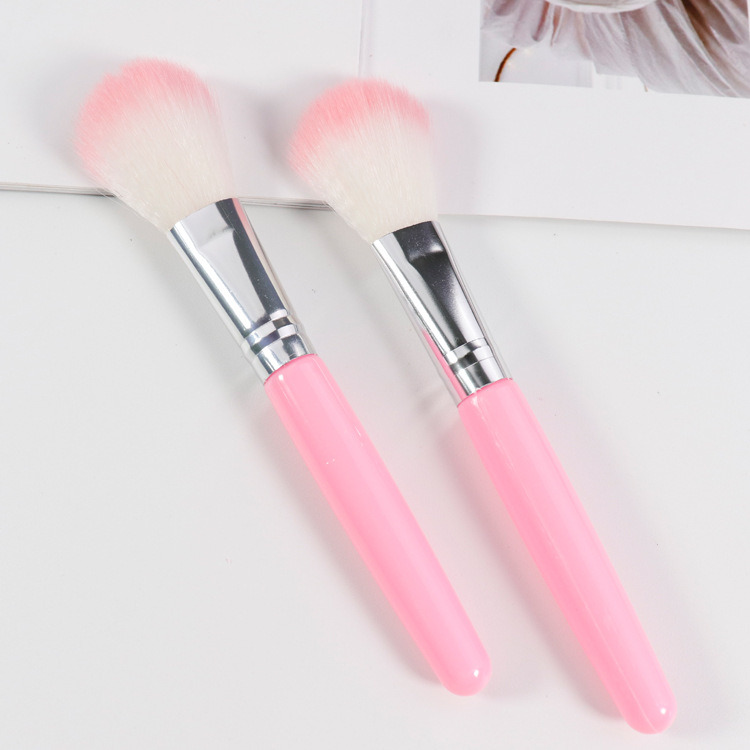 メイクブラシ 斜めカット扇型ファンデーションブラシ