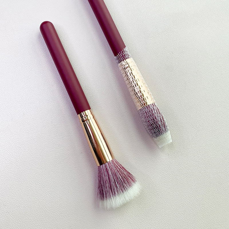 メイクブラシ 羊毛メイクブラシセット二本組