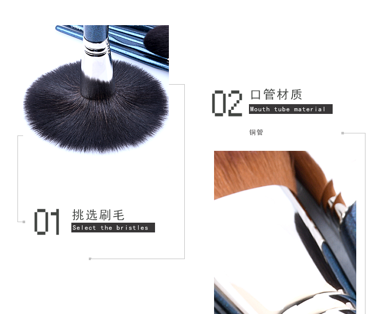 メイクブラシ プロ仕様丸型チーク専用ブラシ