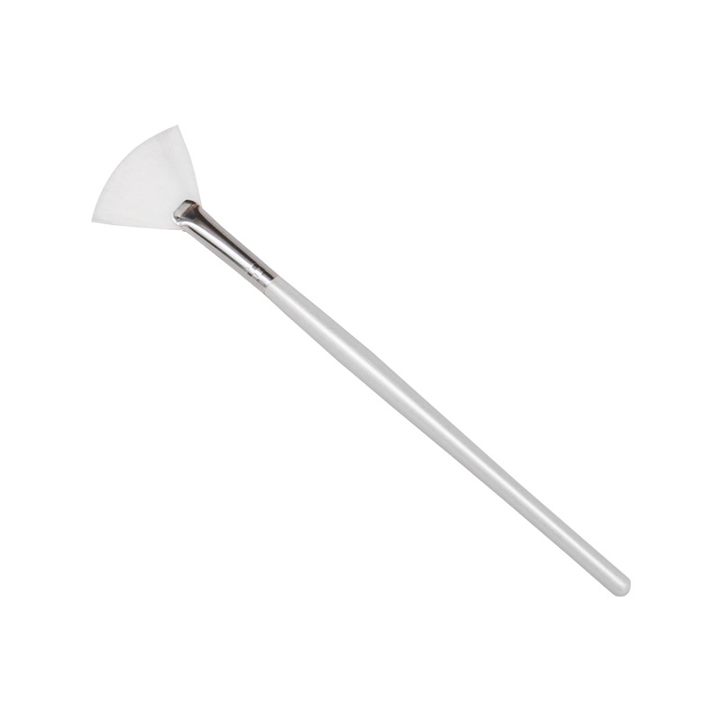 メイクブラシ 扇形シリコンファンデーションブラシ