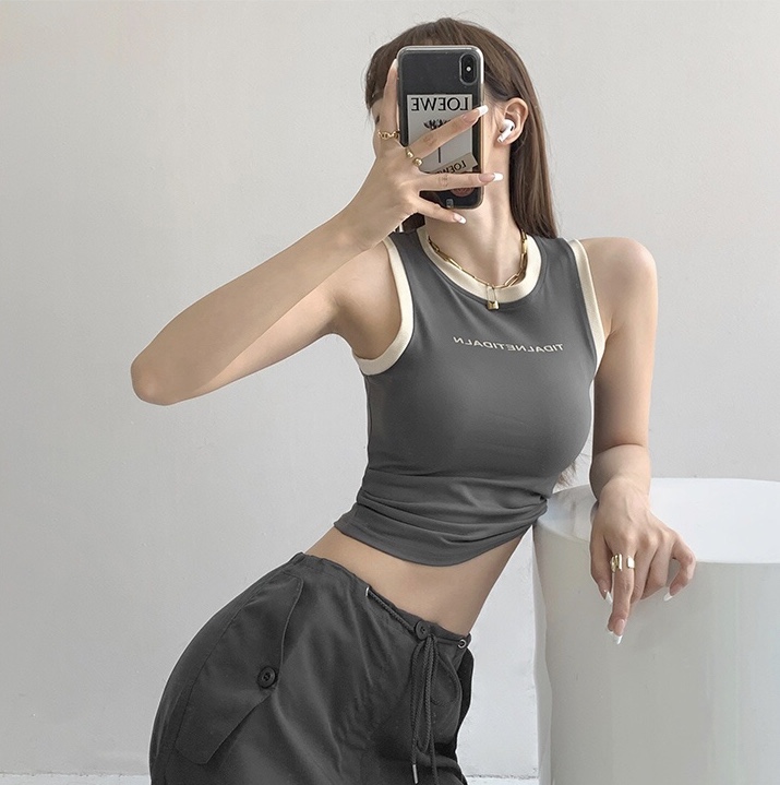 ブラトップタンクトップ クール コントラスト