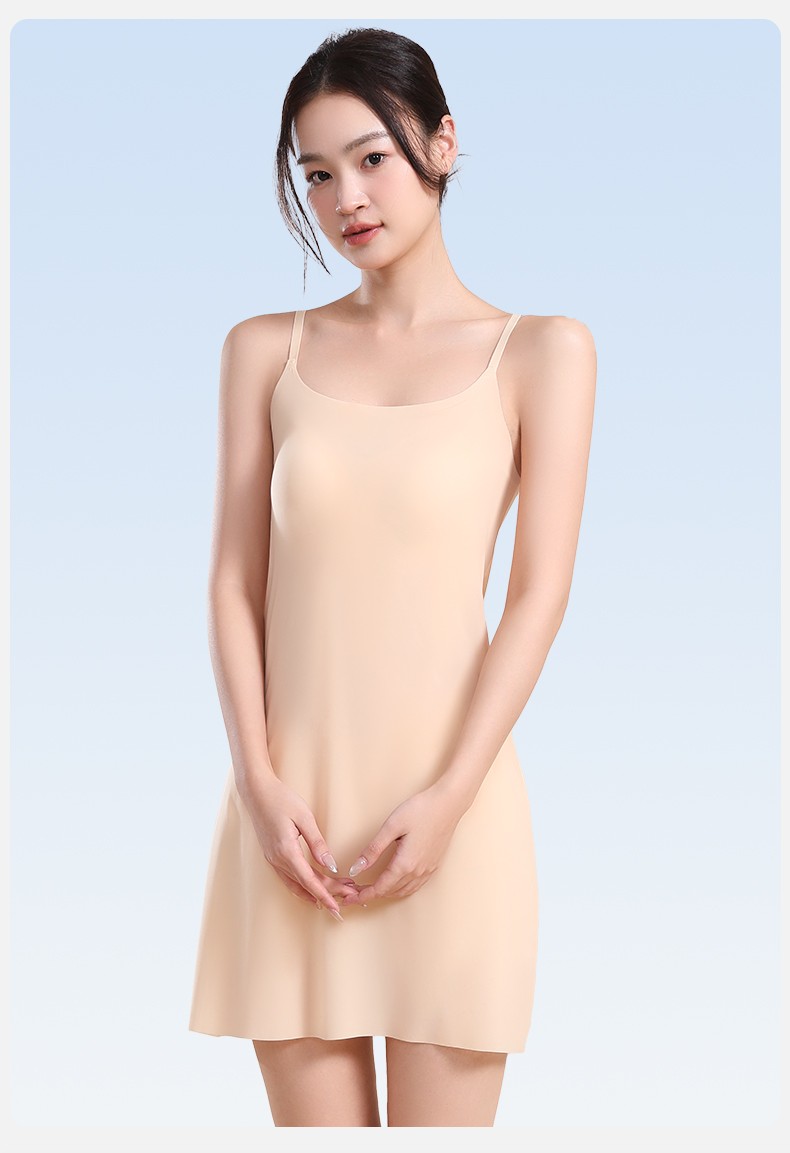 ブラトップ なめらかシルエット キャミワンピース