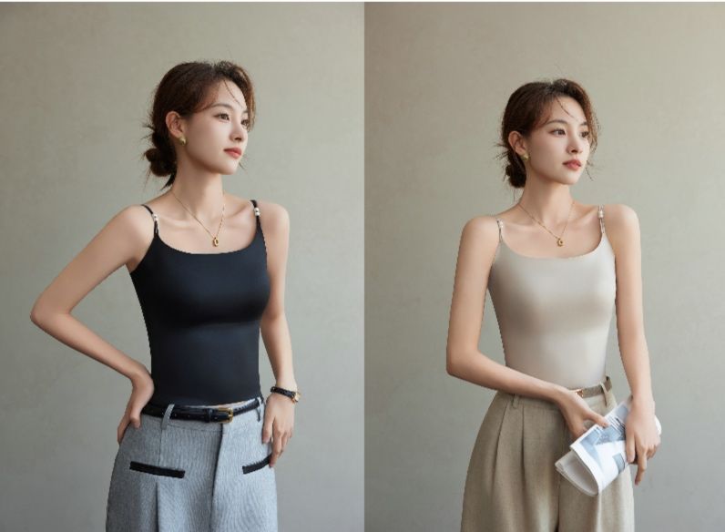 ブラトップ 優美パール装飾一体型ブラトップ