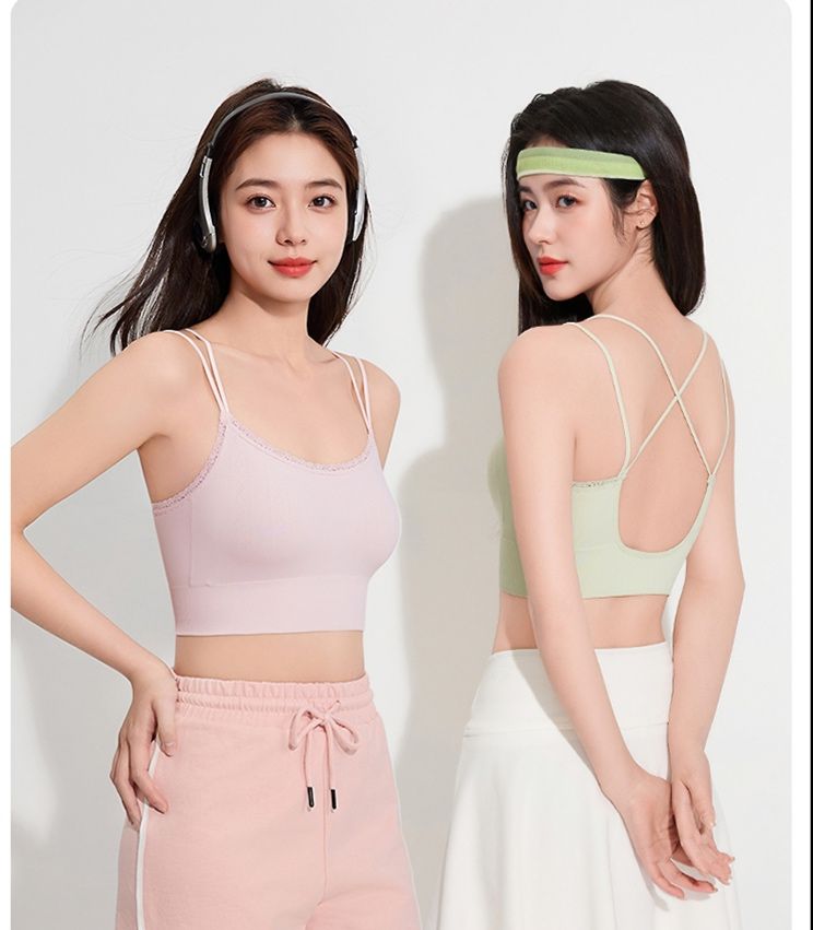 ブラトップ 交差美背デザインブラトップ