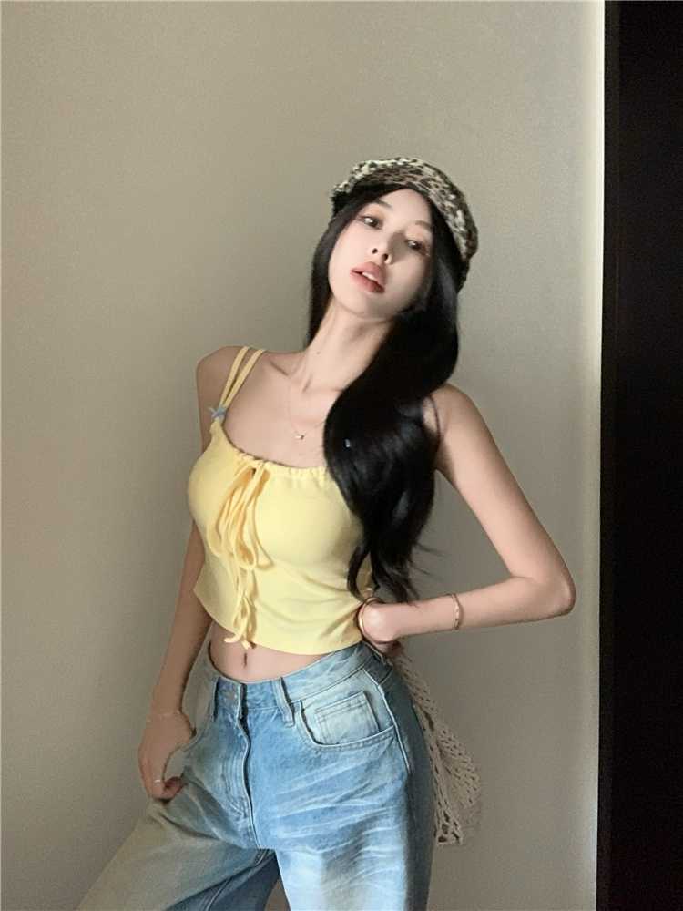 胸元リボン 締め付けないブラトップ