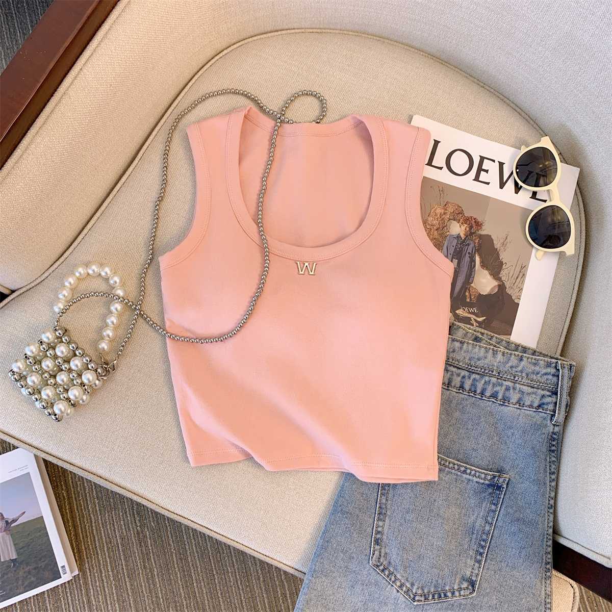 シンプル金具付きブラトップ