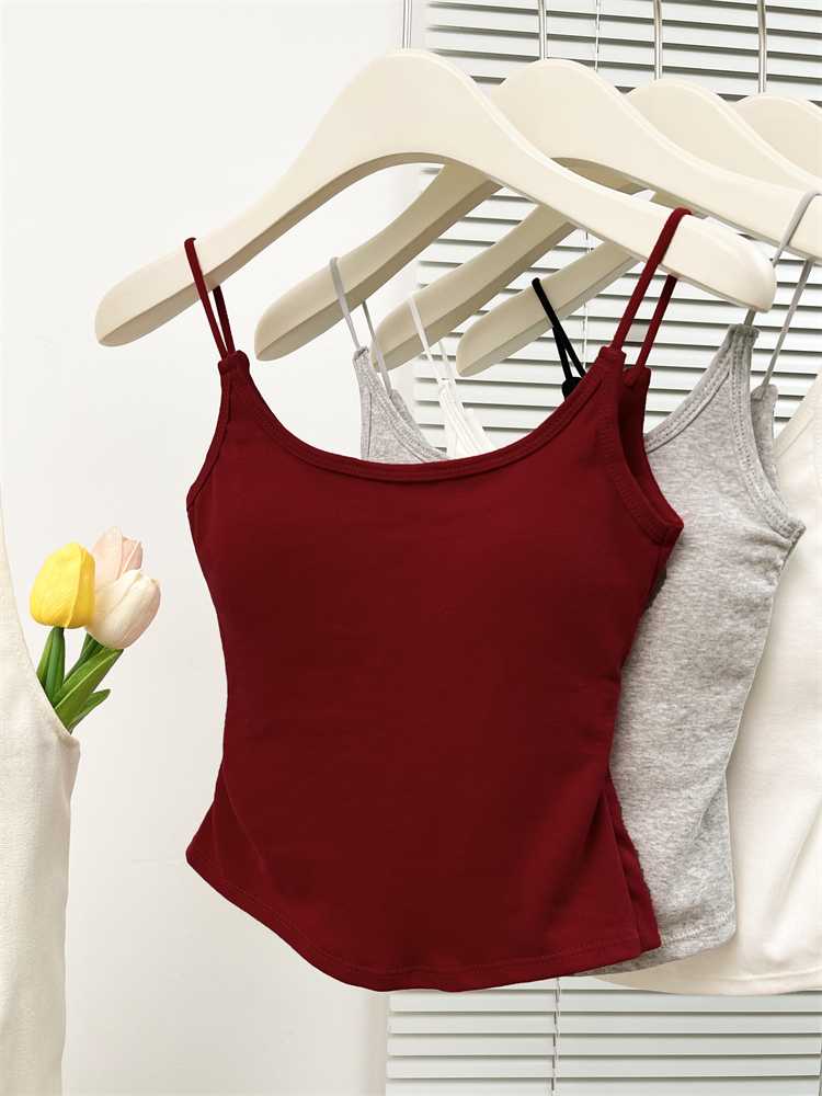 胸元クロスデザイン ブラトップ