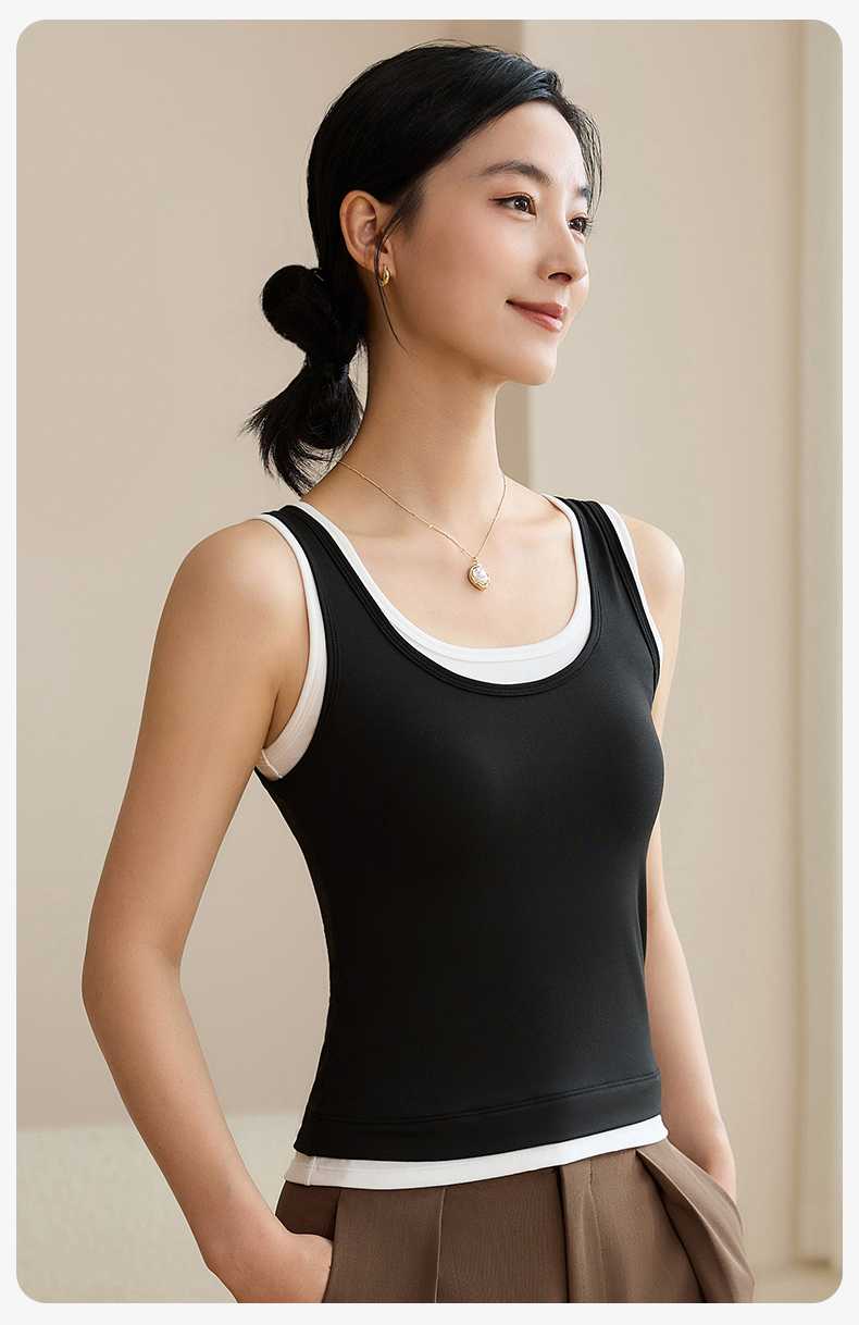 二重襟 すっきりブラトップ