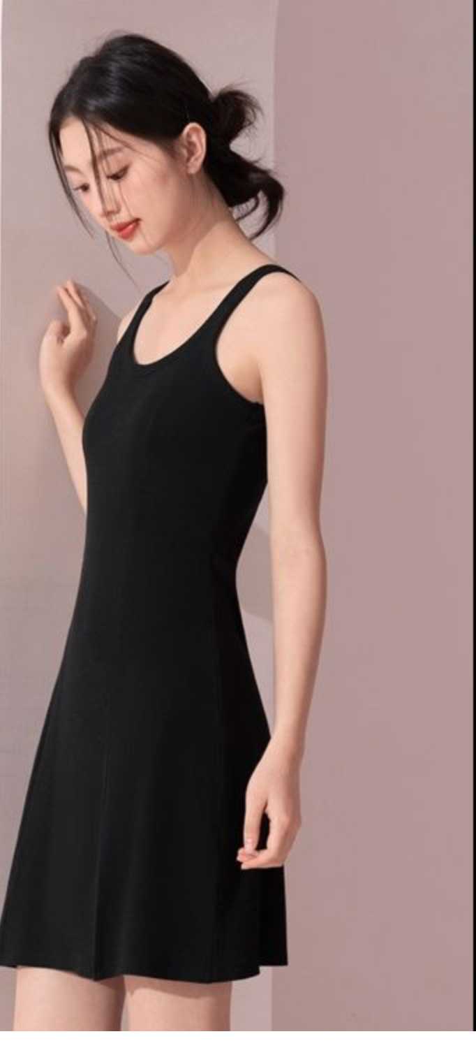 ブラトップ 胸元すっきり楽ちんブラトップワンピース