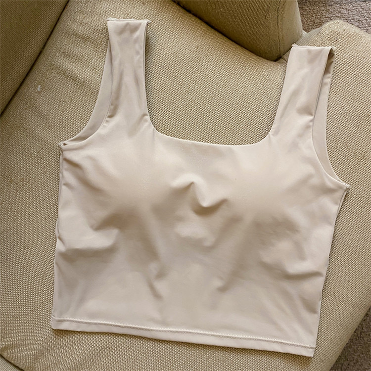 胸パッド付きタンクトップ ブラトップ機能付き レディース 4色展開