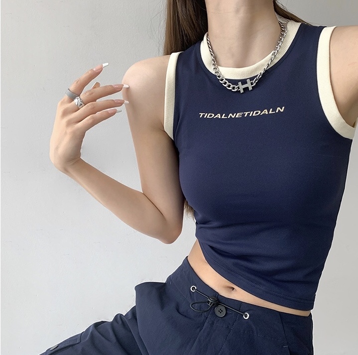 ブラトップタンクトップ クール コントラスト