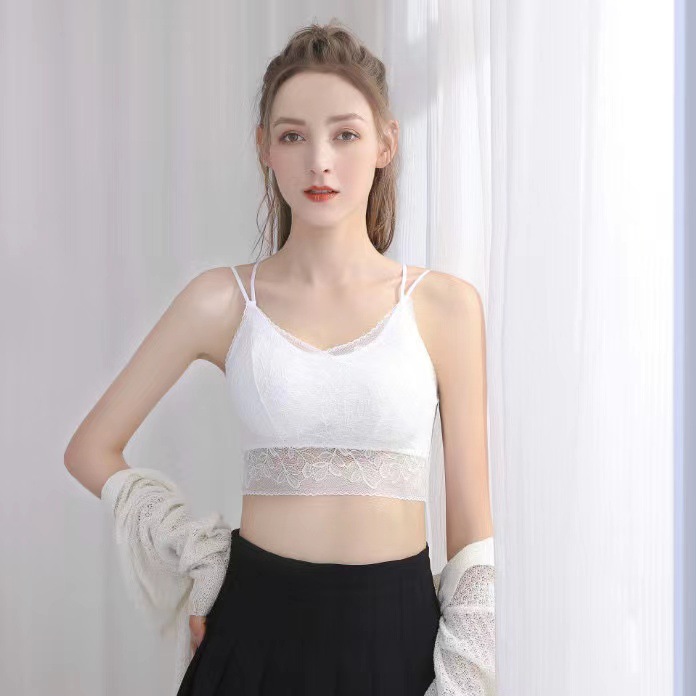 花柄レース ブラトップ シンプル美胸