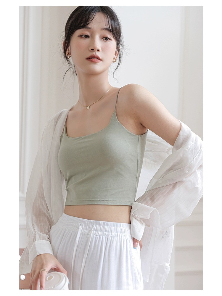 ブラトップ シンプル美胸キャミブラトップ